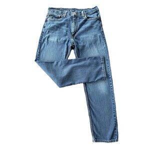 Vintage Levi’s 505 Straight Leg Jeans 36x32 Medium Wash Y2K Dadcore Denim